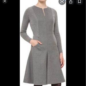 Grey along Sleeve Akris Punto dress
